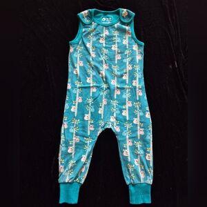 Piccalilly Organic Teal Koala Print Baby Romper Size 18-24 Months